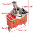 Interruptor On/Off 12mm cubierta impermeable